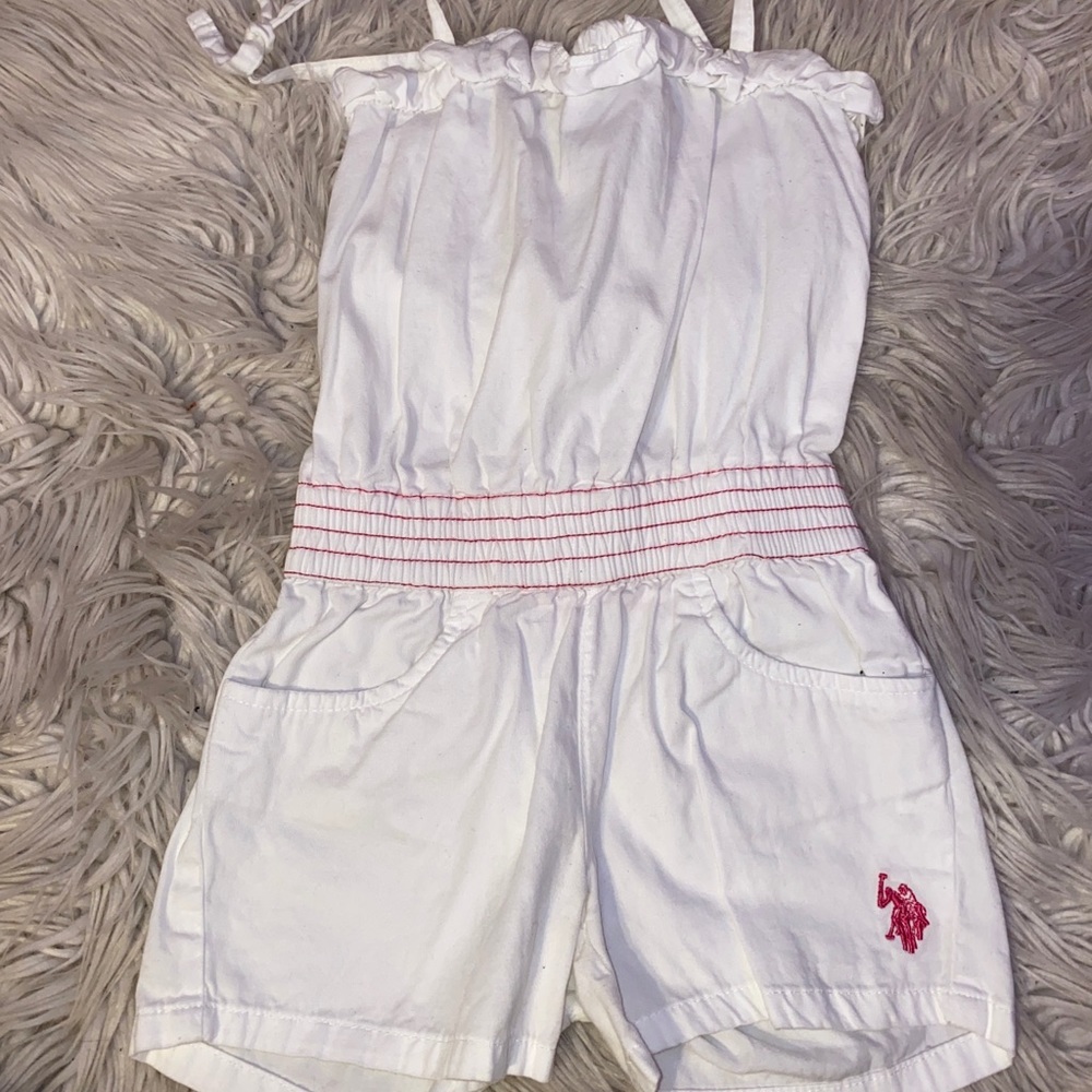 Kids, girl, romper in white